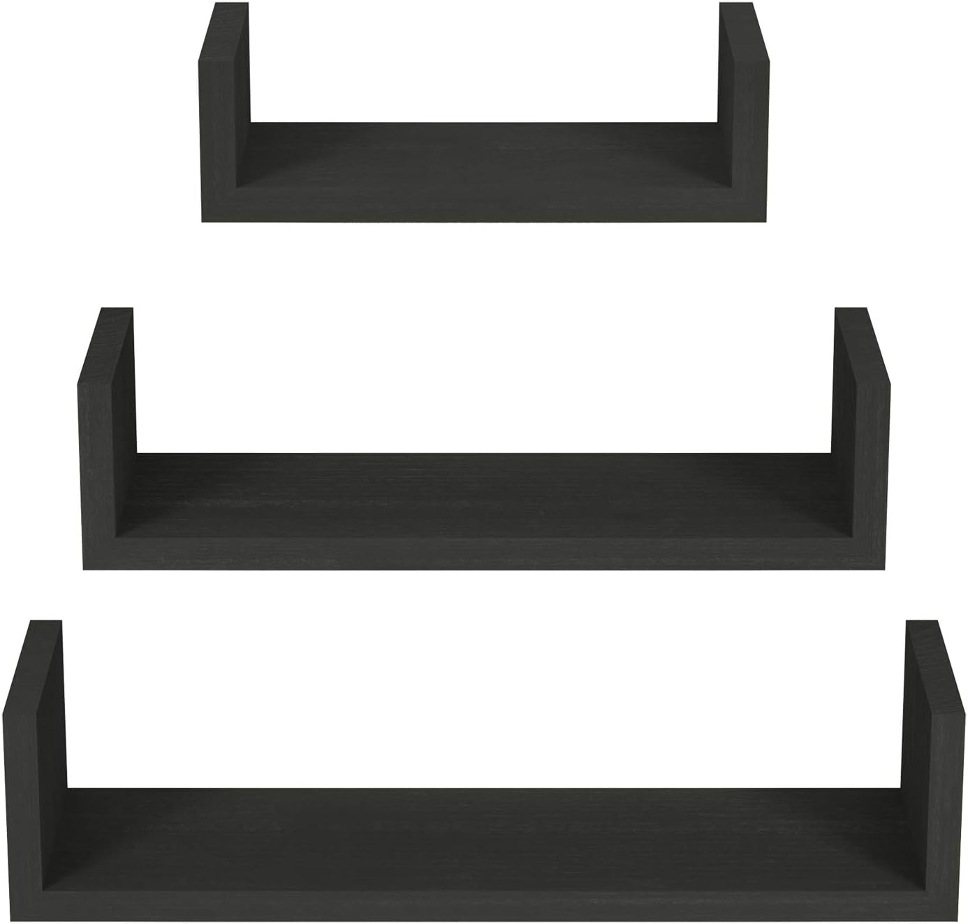SRIWATANA Floating Shelves Wall Mounted, Solid Wood Wall Shelves