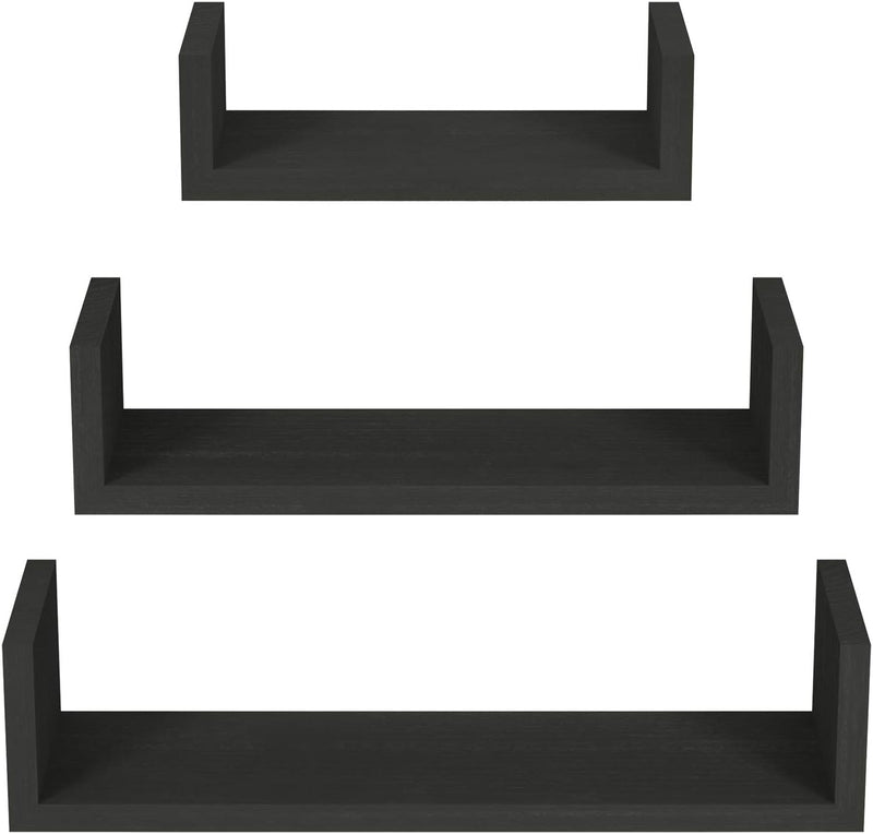 SRIWATANA Floating Shelves Wall Mounted, Solid Wood Wall Shelves