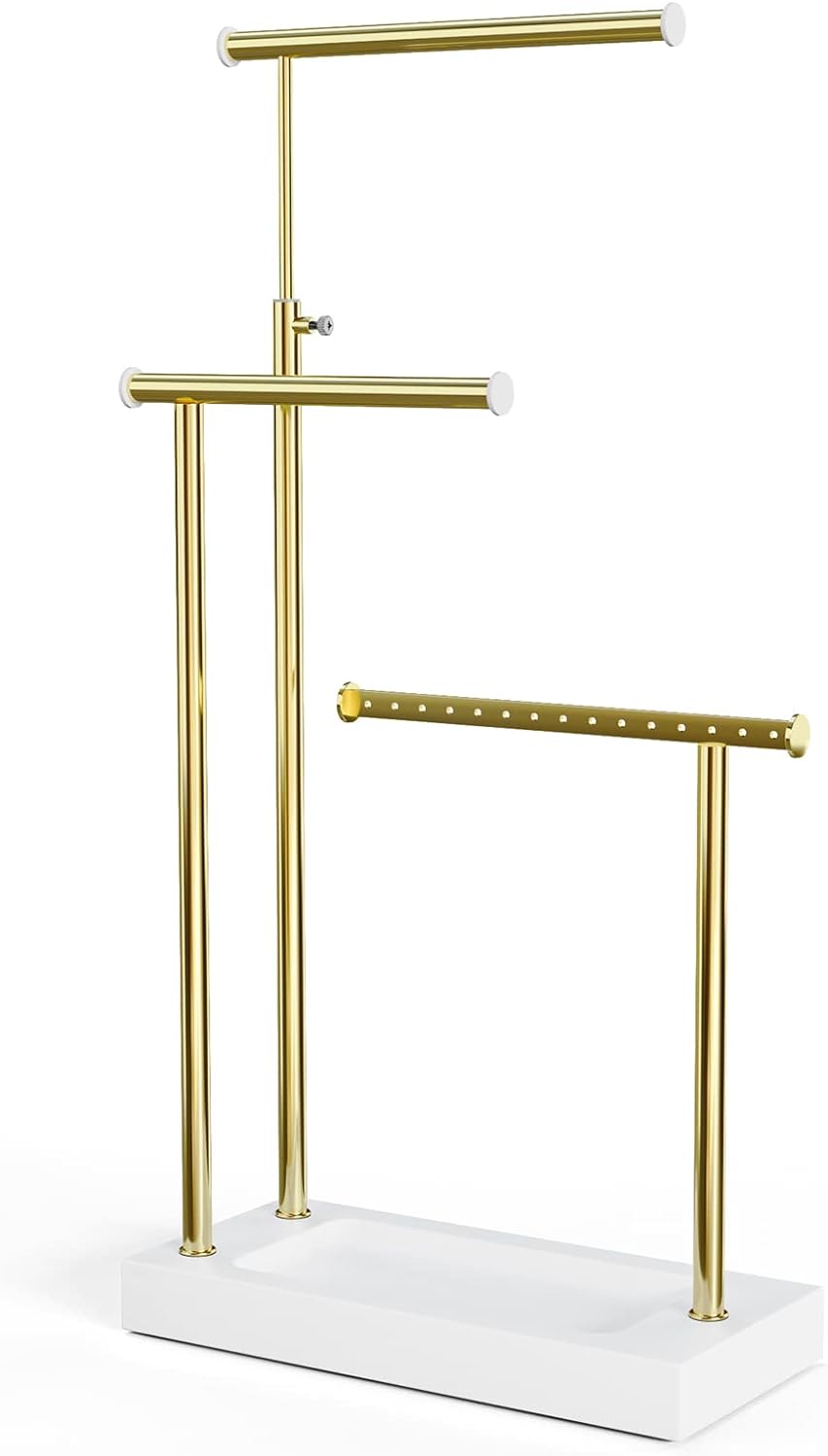 SRIWATANA Jewelry Organizer Stand, Extra Tall Necklace Holder Jewelry Holder for Mothers Day, Gift Idea