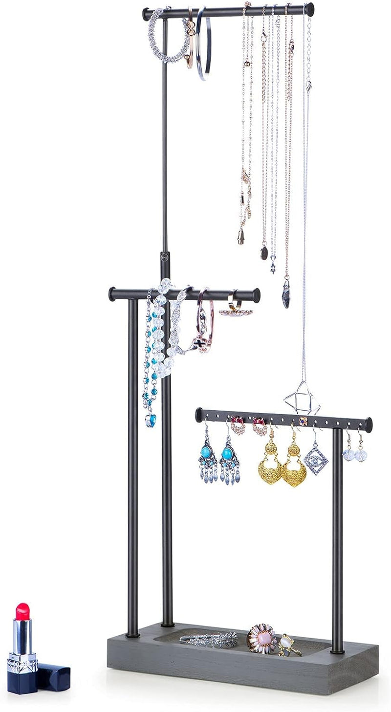 SRIWATANA Jewelry Organizer Stand, Extra Tall Necklace Holder Jewelry Holder for Mothers Day, Gift Idea