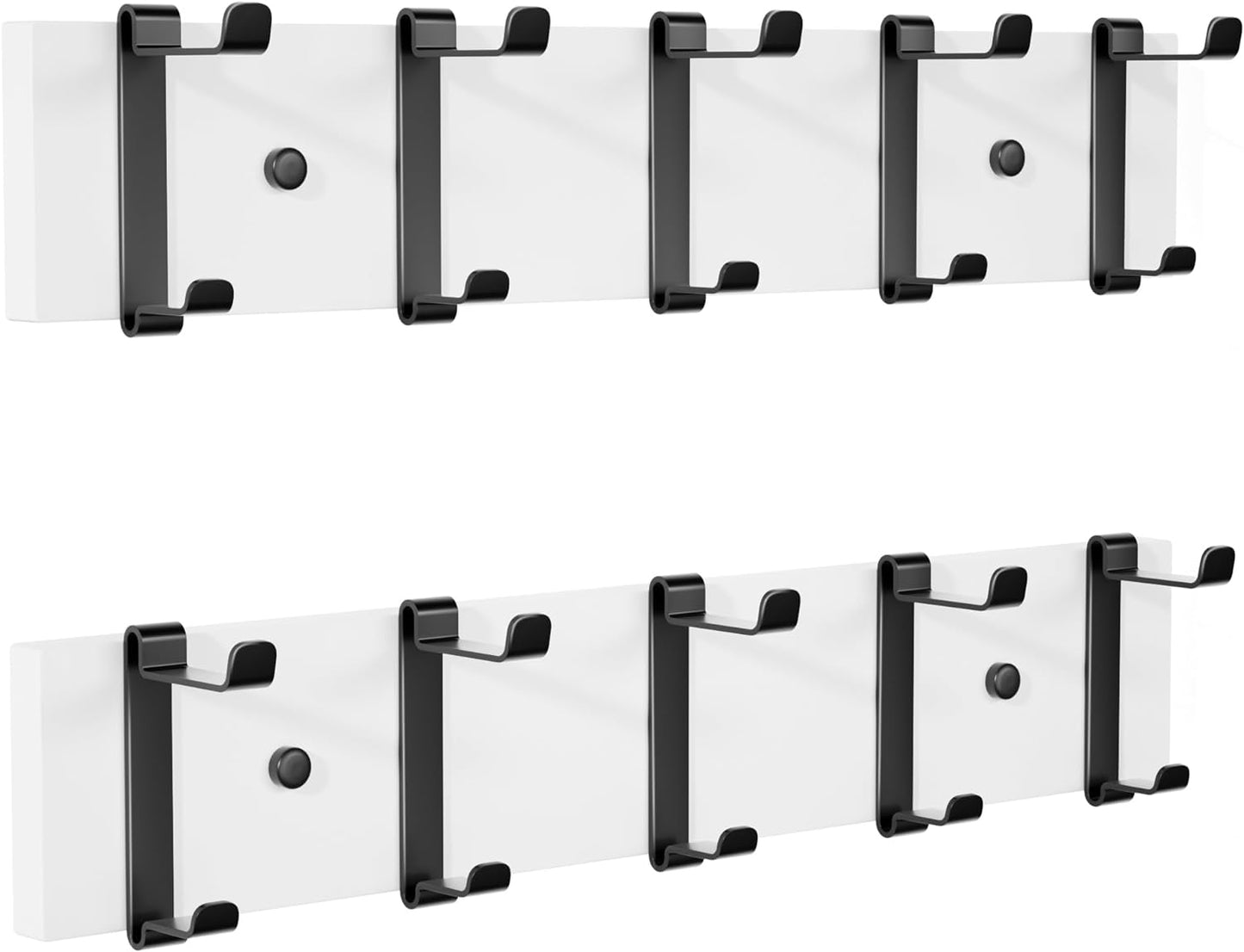 SRIWATANA Wall Mounted Coat Hooks, Entryway Coat Racks with 10 Wall Hooks for Wall Organized and Storage in Cloakroom, Bedroom, Kitchen