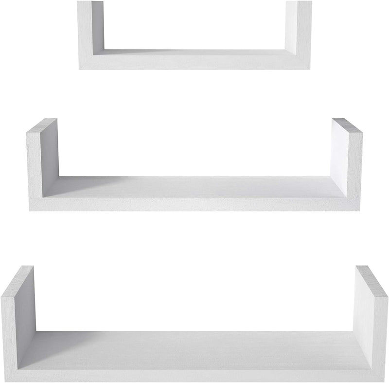 SRIWATANA Floating Shelves Wall Mounted, Solid Wood Wall Shelves