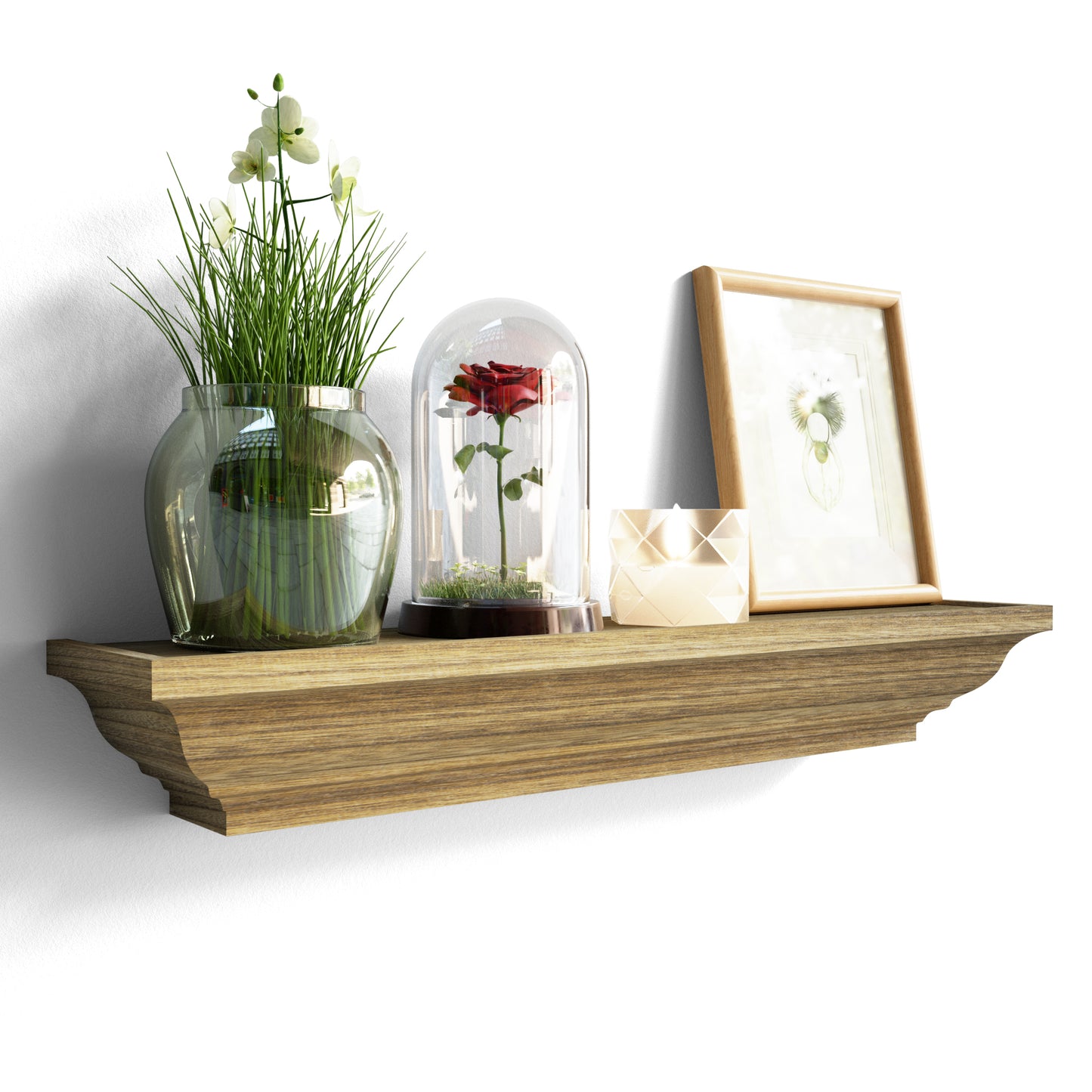 Set of 4 Display Ledge Shelves Decor