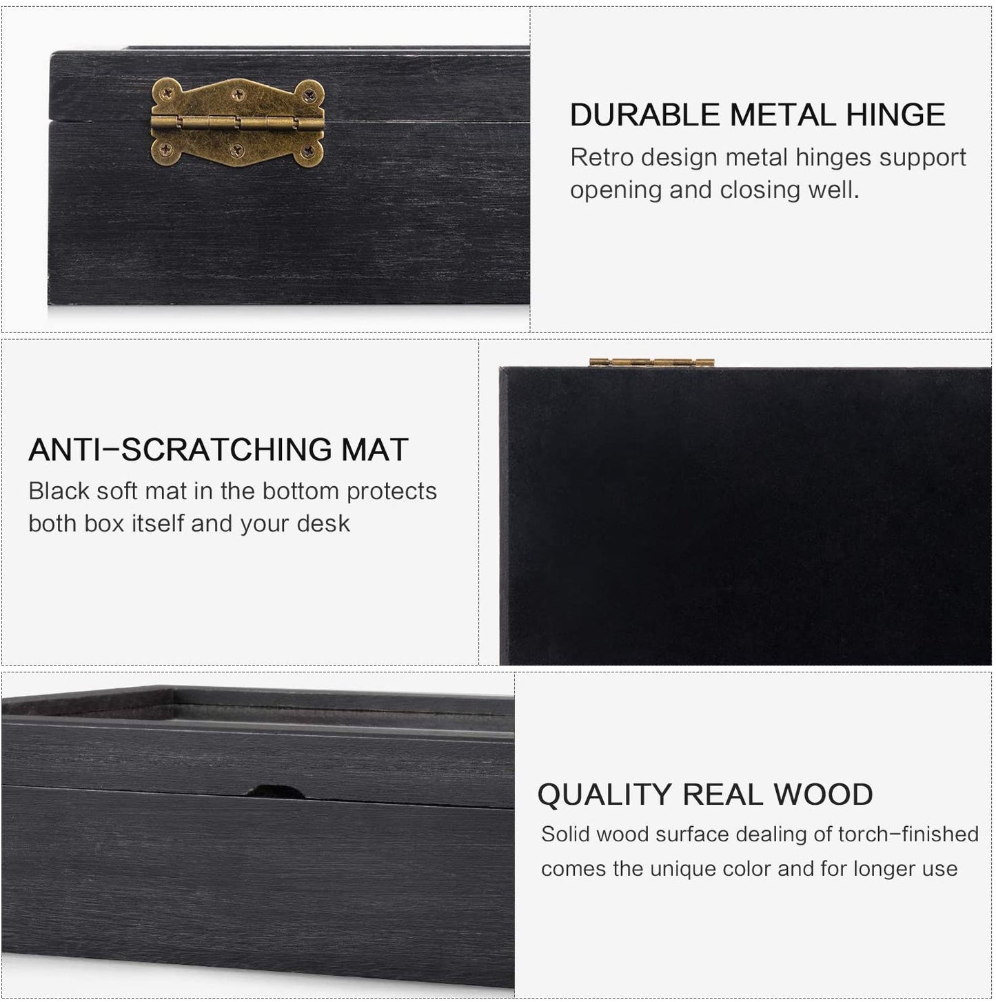 6 Slot Eyeglass Box Wood Case Glass Display Storage