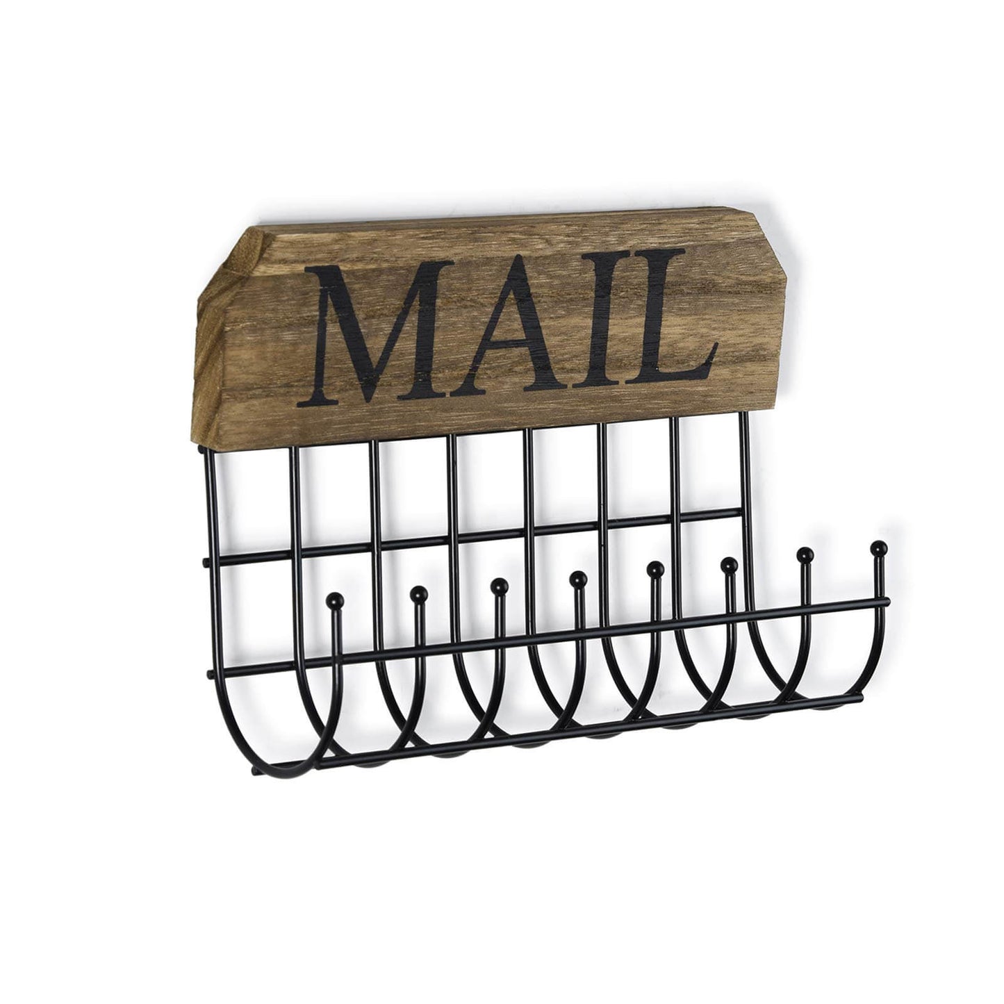 SRIWATANA® Rustic Key Holder Wall Mount Mail Sorter 