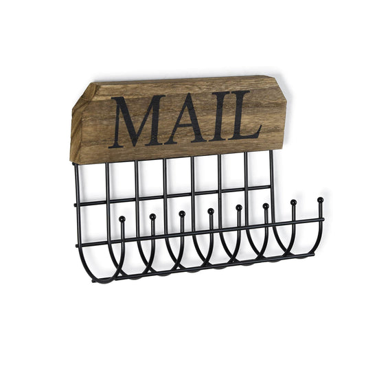 SRIWATANA® Rustic Key Holder Wall Mount Mail Sorter 