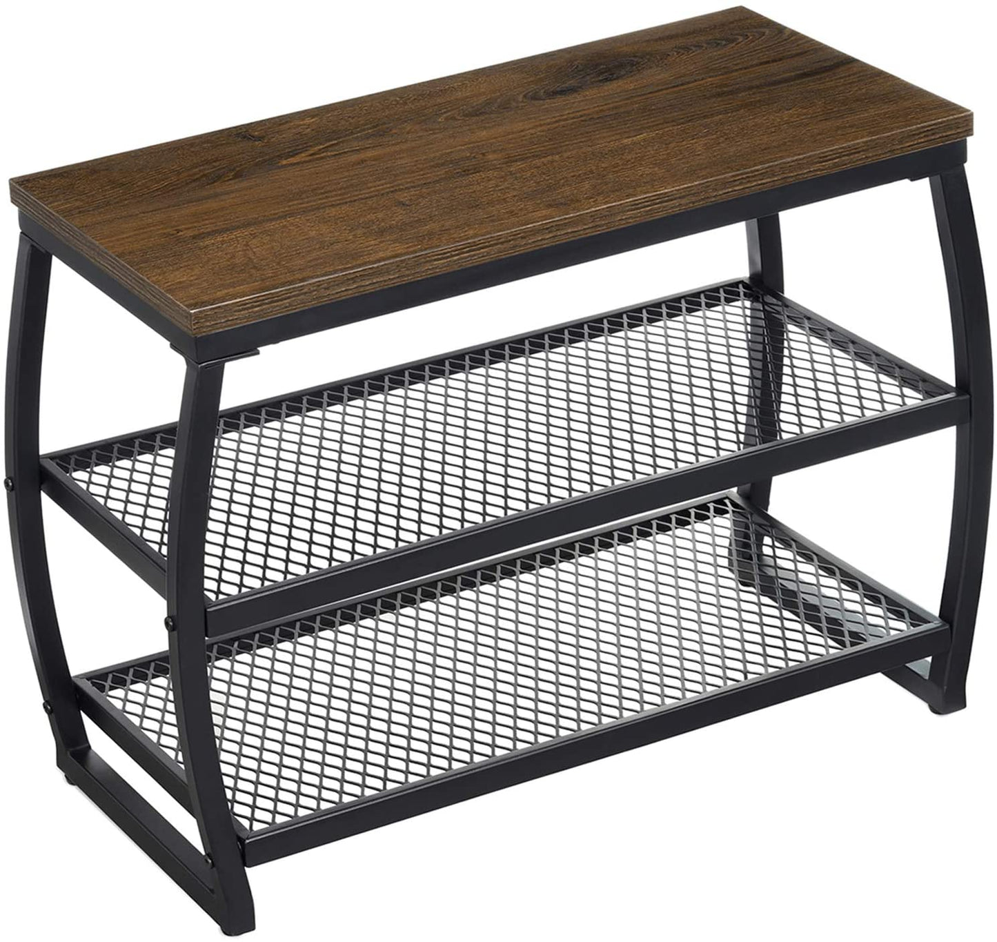 Vintage 3-Tier Heavy Duty Shoe Organizer Storage Shelf 