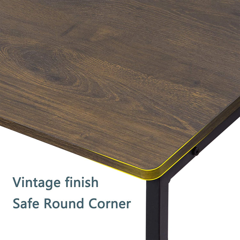 Vintage C Table for Laptop Coffee Snack-Dark Walnut