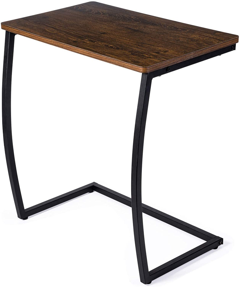 Vintage C Table for Laptop Coffee Snack-Dark Walnut