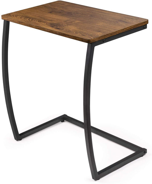 Vintage C Table for Laptop Coffee Snack-Light Walnut